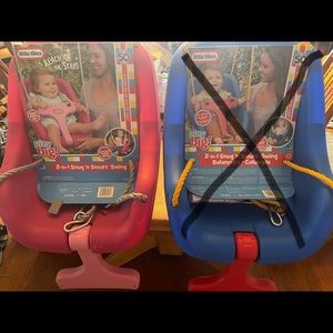 Little Tiles 2in1 Snug ‘n Secure Swing (pink/blue)